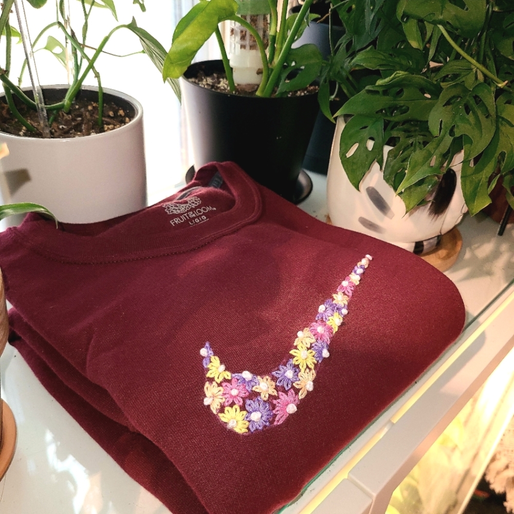 Hand Embroidered Sweatshirt